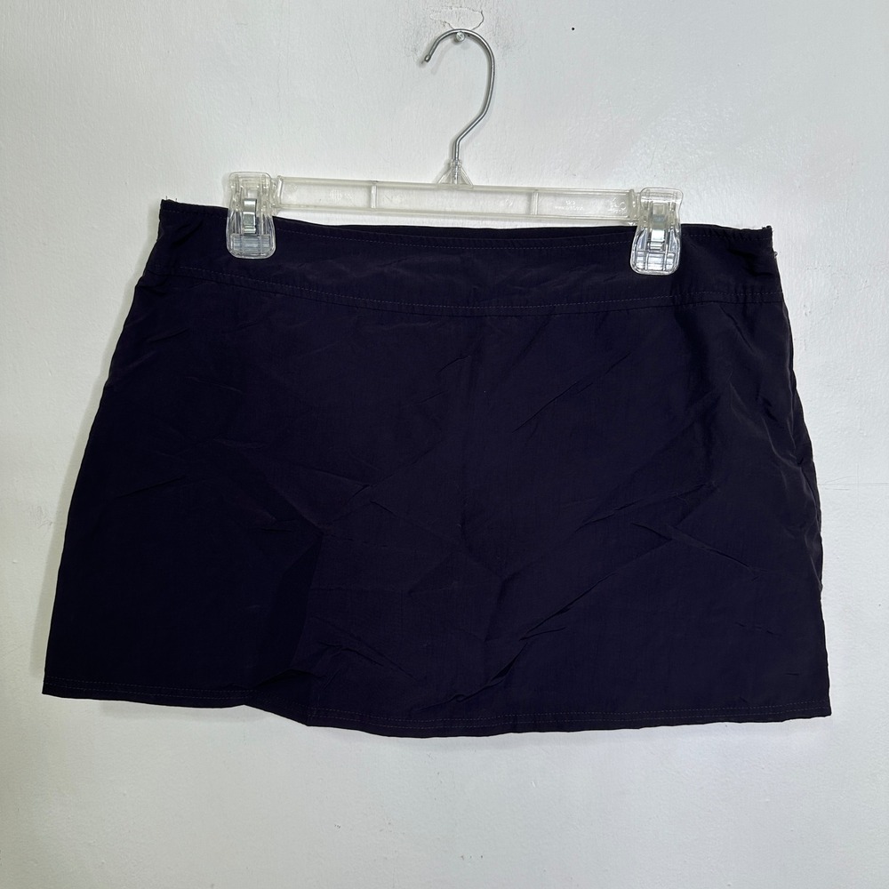 Lands End Womens Navy Blue Swim Skirt Size 10 Skort Athletic Tennis Pickleball
